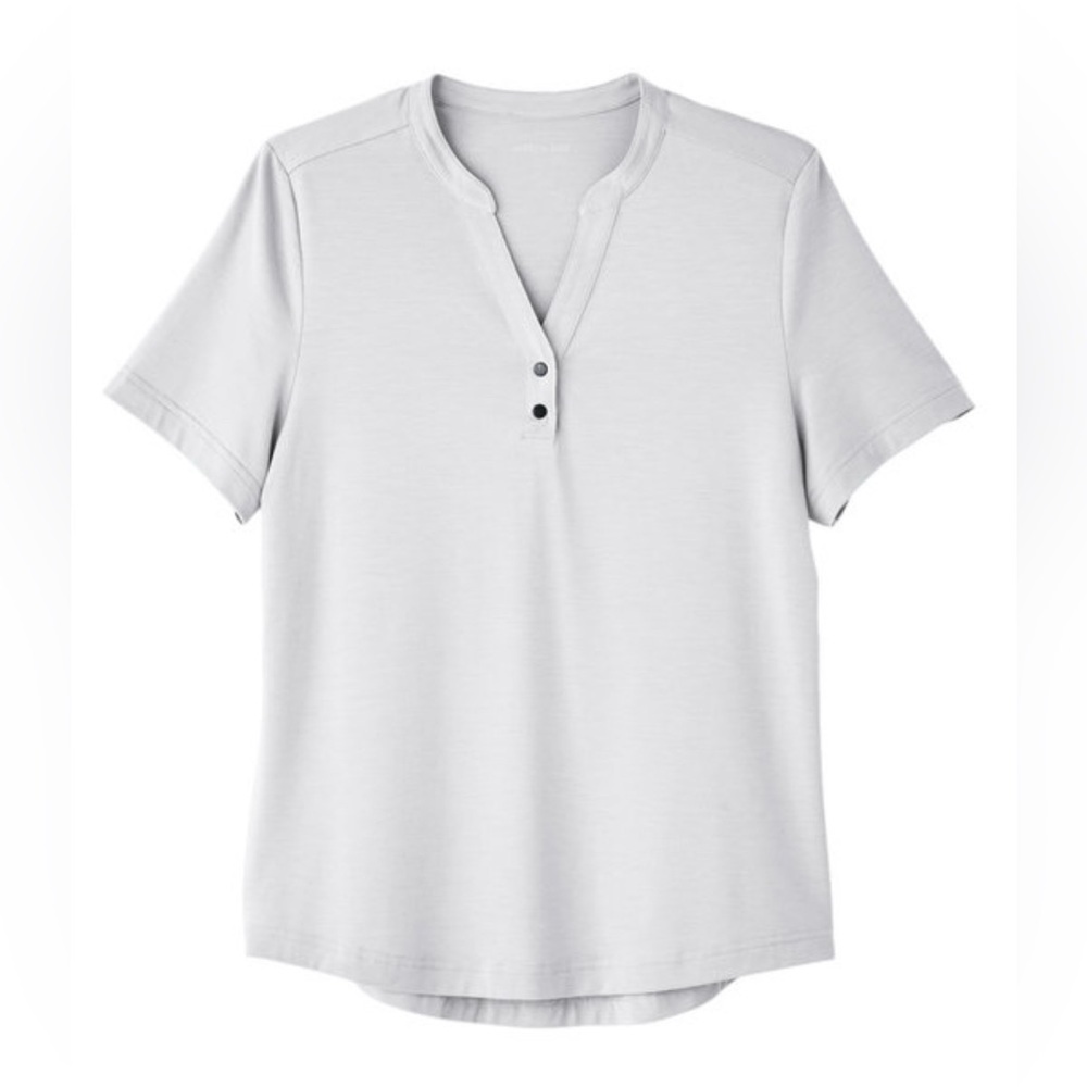 NWT north end women’s polo small loose fit golf shirt platinum silver gray